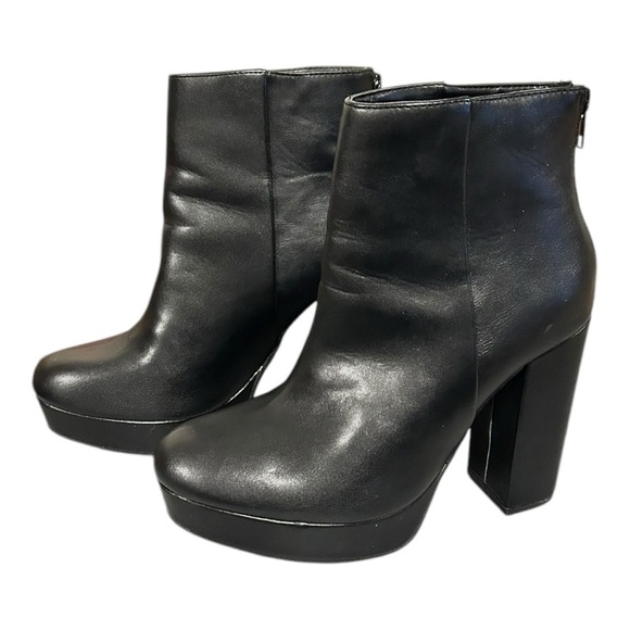 Y•not? Shoes - Y•not? Chunky Platform Ankle Boots Heels Size 9.5 VGC